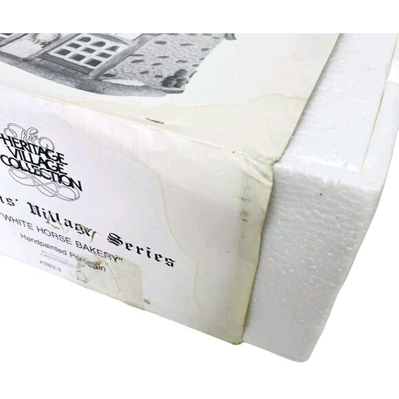 Dept 56 White Horse Bakery Dickens Village VTG 1988 Heritage Collection Cord Box - Picture 11 of 15